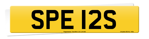Registration number SPE 12S